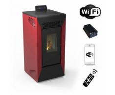 Stufa a pellet wifi Courmayeur 8,74 kw - Bordeaux