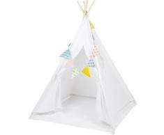 Tenda teepee per bambini classica tenda da gioco in tela bianca 100% cotone