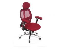 Poltrona da ufficio ergonomica Rosso ULTIMATE V2 plus