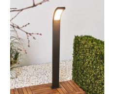 Juvia - lampioncino a LED alluminio grigio grafite