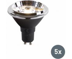 LUEDD Set di 5 lampade a LED GU10 AR70 6W 380 lm 3000K