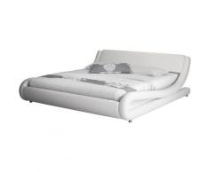 Lettiemobili - Letto di design Alessia in colore bianco (160x190cm) - Bianco