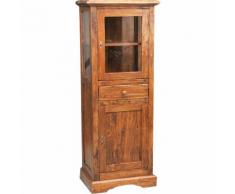 Vetrina Mobile Credenza in Legno e Vetro da Soggiorno Cucina Salone Ingresso
