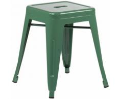 SKLUM Sgabello LIX Verde Felce Sala da Pranzo Cucina Bar Stile Industrial