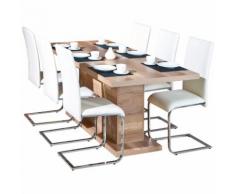 Tavolo Allungabile Legno Salotto Pranzo Cucina Moderno Rettangolare Estensibile
