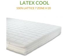 Evergreenweb Materassi&beds - EVERGREENWEB - Materasso Singolo 100% Lattice 7 zone differenziate