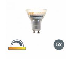 Philips Set di 5 lampade a LED GU10 per riscaldare Philips da 3,7 W 260 lm