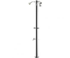 Doccia Da Giardino Tripla 3 Rubinetti E Lavapiedi Docce Mul-3r Inox Anodizzato - ATI