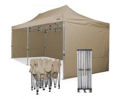Ray Bot - Gazebo rapido 3x6 in alluminio rinforzato con laterali PVC 350g metro. GAZEBO PIEGHEVOLE