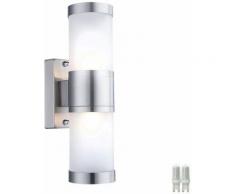 Lampada da parete a riflettore downlight faretto da incasso in acciaio inox, lampada da bagno nel