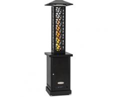 Heat Hunter, stufa a pellet per terrazzo, 12,2 kW, portatile, acciaio inox, nero