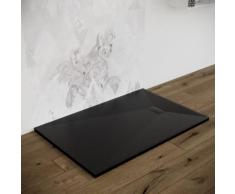 Piatto doccia 70X110 effetto pietra smc resina (no mineralmarmo) NERO spessore 2,6 cm Euclide