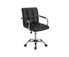 Yaheetech Sedia da Scrivania Cameretta a Rotelle Girevole da Ufficio Imbottita Ergonomica in