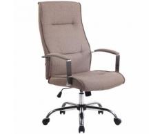 Sedia ufficio Portland in similpelle o stoffa Tortora Tessuto