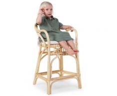 Seggiolone Junior con Cuscino Montana in Rattan - Childhome