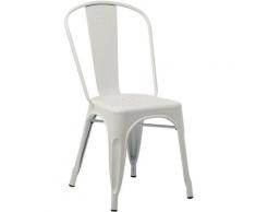 SKLUM Sedia LIX Opaca Bianco Sala da Pranzo Cucina Bar Stile Industrial