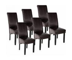6 sedie da sala da pranzo con seduta ergonomica - sedie moderne, sedie sala da pranzo, sedie da