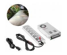 Nebulizzatore Nebbia Umidificatore Utrasonica 350 W a 12 teste