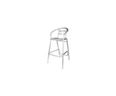 2 pezzi sgabelli sgabello sedia bar alu cm 52x58xh103 arredo casa giardino bar