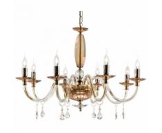 Ondaluce - Lampadario a sospensione CECILIA in cristallo 8 luci LP8