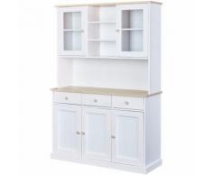 Links mobile credenza flens in massello di pino 131x45x191h - Inter Link