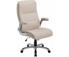 Sedia da ufficio BIG Villach in similpelle Crema