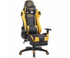 CLP - Poltrona Gaming Massaggiante Turbo XFM in Similpelle Nero/giallo