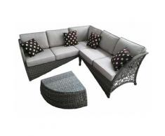 Sogari - SET KEY WEST ALLUMINIO/SIMIL RATTAN DIVANO ANGOLARE