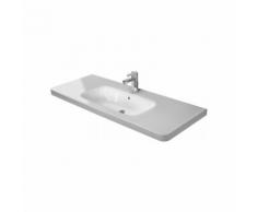 Lavabo per mobili Duravit DuraStyle 120cm con troppopieno, con panca per rubinetto, 3 fori per