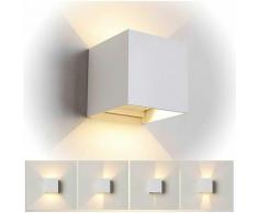 Applique da parete IP65 led Cubo per esterni 6w fascio Luce Regolabile 4000K LED