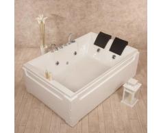 Vasca Idromassaggio 2 Posti 185x123 Cm Cromoterapia Vorich Paradise Luxury Bianca