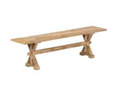 vidaXL Panca da Ingresso in Legno Massello di Mango 160x35x45 cm