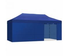 Tenda pieghevole 3x3m impermeabile pieghevole facile colore Blu Gazebo -McHaus