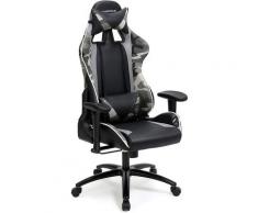 Poltrona da Gaming Sedia per Computer e Videogiochi con Schienale Alto, Imbottitura Modellata,
