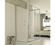 Box Doccia 3 lati 80x100x80 CM H198 trasparente mod. Young Trio 1 Anta P