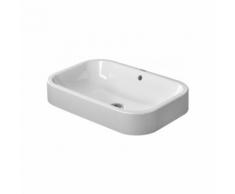 Lavabo Top Duravit Happy D.2 60cm con troppopieno, senza foro per rubinetto panchina, colorazione:
