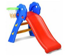 Costway - Scivolo con cerchio di Pallacanestro Ideale per i Bambini, Capacità di Carico 50 kg