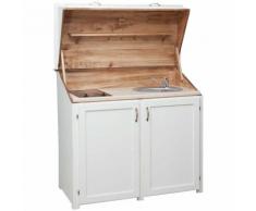Mobile CUCINA Credenza Madia Cassettiera con Ante in Legno robusto Moderna