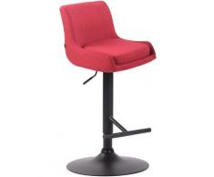 CLP - Sgabello Bancone Imbottito Club in Tessuto Rosso Nero