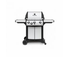 Barbecue a gas Broil King Signet 340 con 3 bruciatori DualTube 2 piani laterali