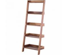 Scaffale in legno marrone color noce - MOBILE TRIO