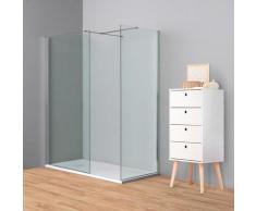 Doccia Walk-In angolare BERLINO 170x80 cm cristallo Trasparente Cromo (80+120)