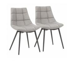 Songmics - Set di 2 Sedie da Pranzo, Sedie da Cucina Moderne, Sedie Imbottite con Gambe in Ferro e