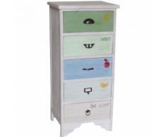 Credenza Madia Cassettiera Mobile Cucina con Ante in Legno robusto Moderna