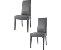 Tommychairs - Set 2 sedie modello Glory per cucina e sala da pranzo, struttura in legno di faggio