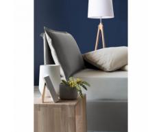 Letto Singolo sfoderabile Contenitore Apertura Laterale Veronica Made in Italy Grigio