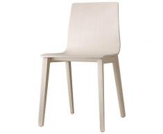 Gbshop - Sedia in legno di faggio Smilla 2 pezzi Faggio sbiancato