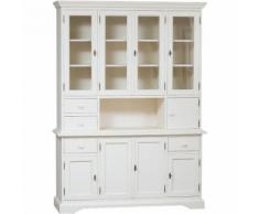 Vetrina Mobile Credenza in Legno e Vetro da Soggiorno Cucina Salone Ingresso