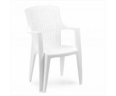 Sedia Arpa Bianca Schienale Alto