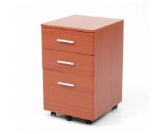 CASSETTIERA CHEST COLORE CILIEGIO IN MDF 3 CASSETTI MISURA 40x50xH61 CM